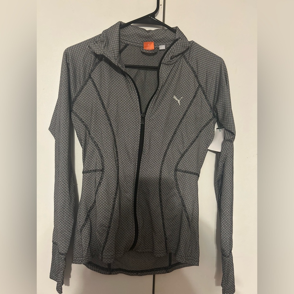 PUMA Monochrome Patterned Track Jacket